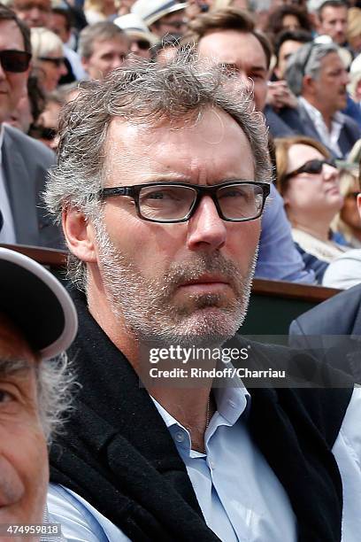 Football Team Coach, Laurent Blanc attends the 2015 Roland Garros French Tennis Open - Day Five, on May 28, 2015 in Paris, France.