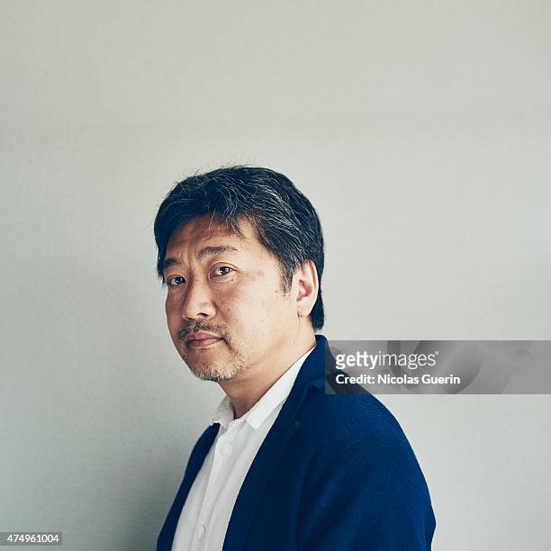 Film director Hirokazu Koreeda is photographed on May 14, 2015 in Cannes, France.