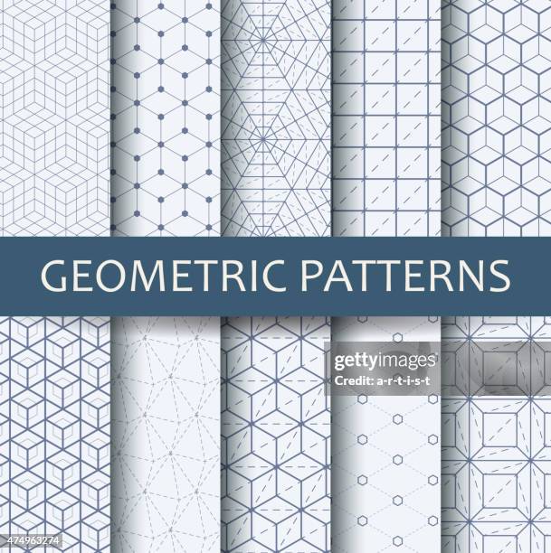 geometrischen muster - chain technology stock-grafiken, -clipart, -cartoons und -symbole