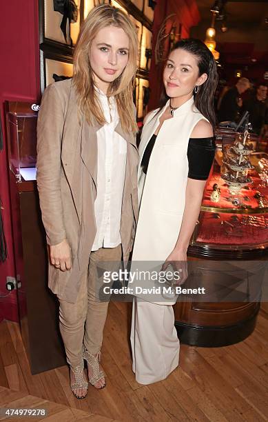 Laura Coleman and Catherine Harding aka Cat Cavelli attend as Coco de Mer London unveil their new Pleasure Collection featuring the exclusive...