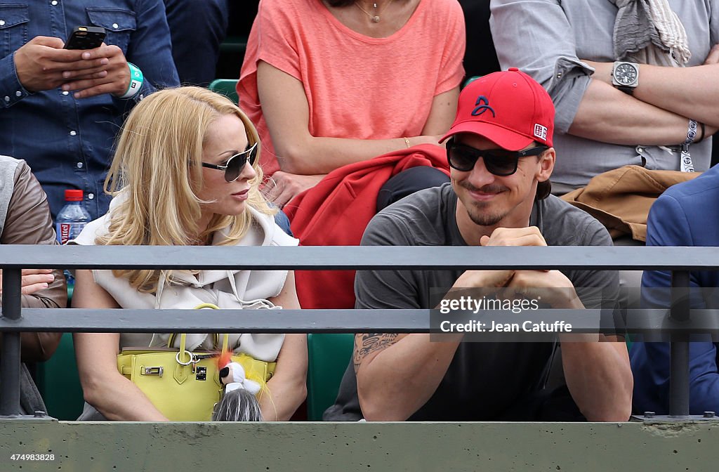 Celebrities At French Open 2015 - Day Five