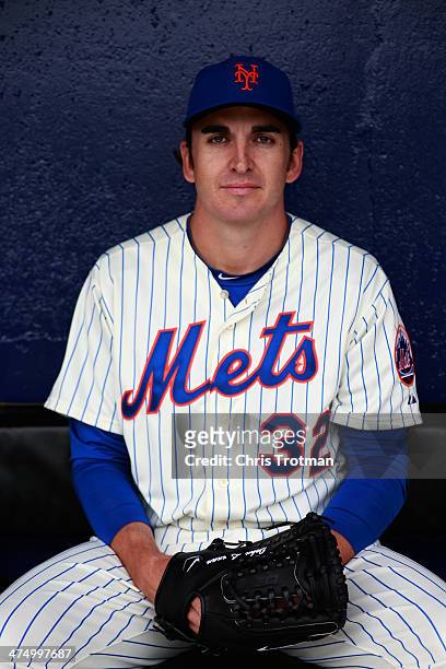 John Lannan of the New York Mets poses for a portrait during Spring Training photo day at Tradition Field on February 26, 2014 in Port St. Lucie,...