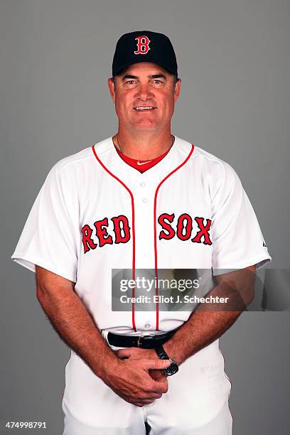 Manager John Farrell of the Boston Red Sox poses during Photo Day on Sunday, February 23, 2013 at JetBlue Park in Fort Myers, Florida.