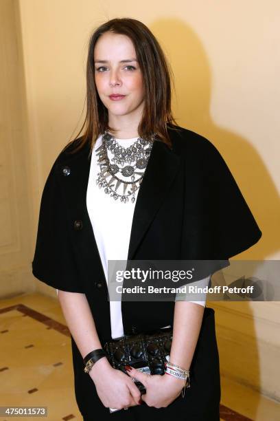 Pauline Ducruet attends the Alexis Mabille show as part of the Paris Fashion Week Womenswear Fall/Winter 2014-2015. Held at Hotel Salomon de...