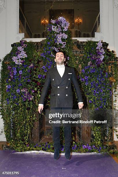 Fashion designer Alexis Mabille attends the Alexis Mabille show as part of the Paris Fashion Week Womenswear Fall/Winter 2014-2015. Held at Hotel...