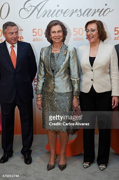 Queen Sofia attends RTVE Orchestra 50th anniversary concert at the Monumental Theater on May 28, 2015 in Madrid, Spain.