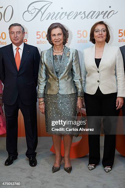 Queen Sofia attends RTVE Orchestra 50th anniversary concert at the Monumental Theater on May 28, 2015 in Madrid, Spain.