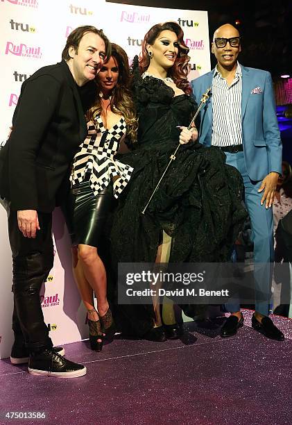 Jonathan Ross, Katie Price, winner of Ru Paul's Drag Race, The Vivienne and Ru Paul at the final of RuPaul's Drag Race 'UK Ambassador' hosted by...