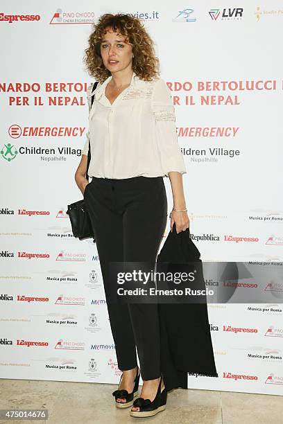 Valeria Golino attends the 'Bernardo Bertolucci Per Il Nepal' Charity Event at Auditorium Parco Della Musica on May 28, 2015 in Rome, Italy.