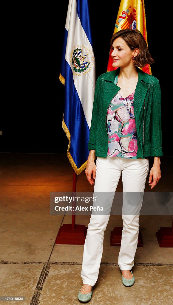 Queen Letizia of Spain Visits El Salvador