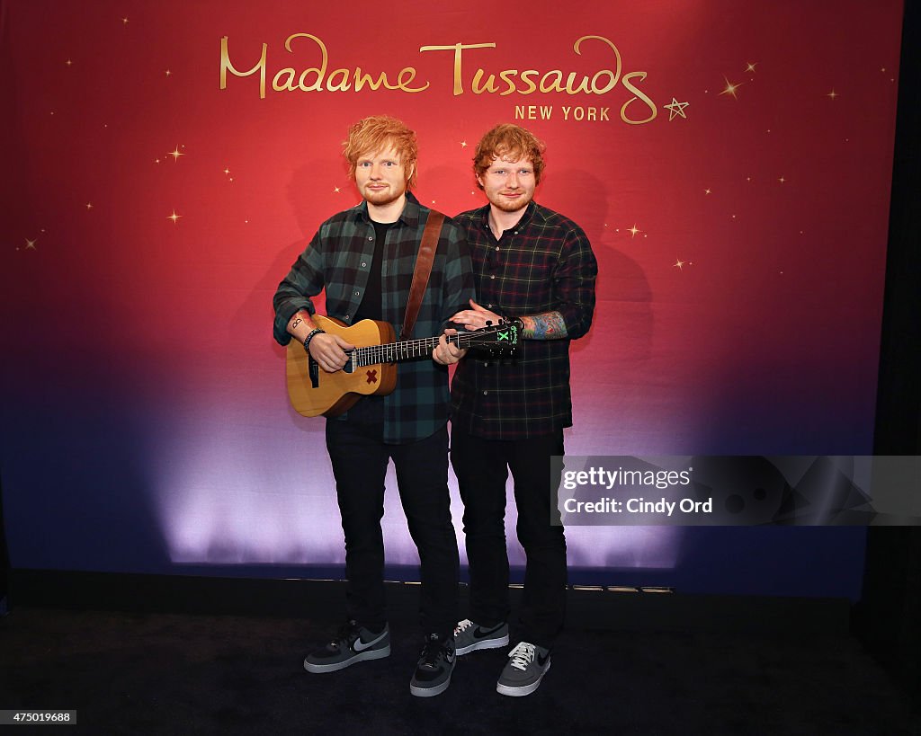 Madame Tussauds New York And Ed Sheeran Debut Never Before Seen Wax Figure Of Music Superstar