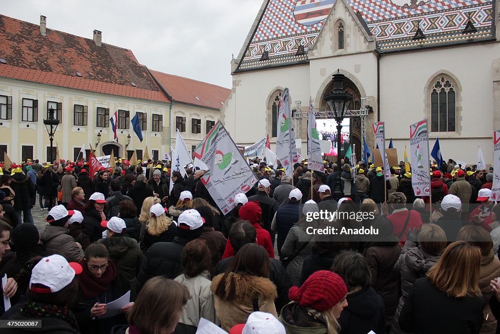 Protests in Croatia