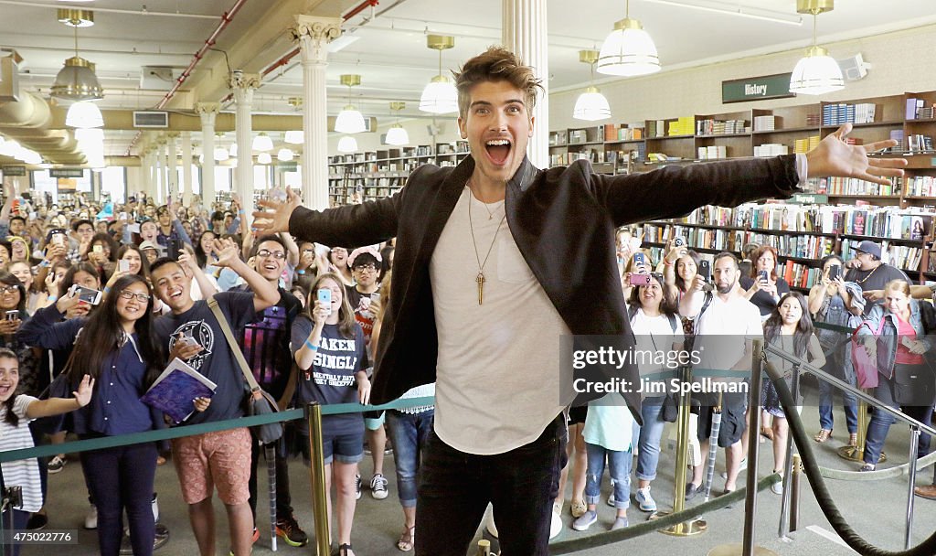 Joey Graceffa Signs Copies Of His Book "In Real Life: My Journey To A Pixelated World"