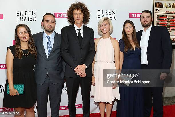 Ana Lenuzza, producer Michael Ross, director Andrew Morgan, Emily Morgan, associate producer Laura Piety and Brandon Piety attend "The True Cost" New...