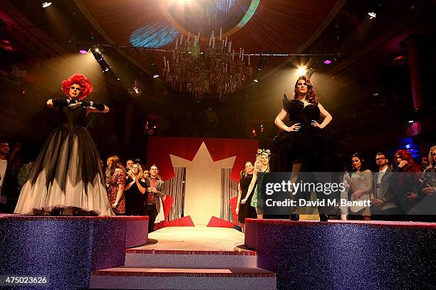 Winner The Vivienne and La Voix at the final of RuPaul's Drag Race "UK Ambassador" hosted by truTV and RuPaul at Cafe De Paris, ahead of the launch...