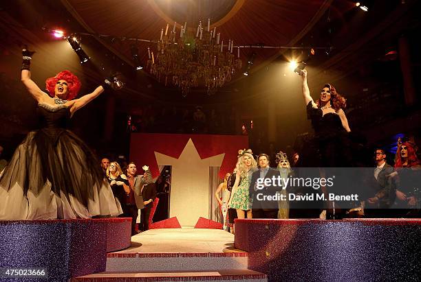 Winner The Vivienne and La Voix at the final of RuPaul's Drag Race "UK Ambassador" hosted by truTV and RuPaul at Cafe De Paris, ahead of the launch...