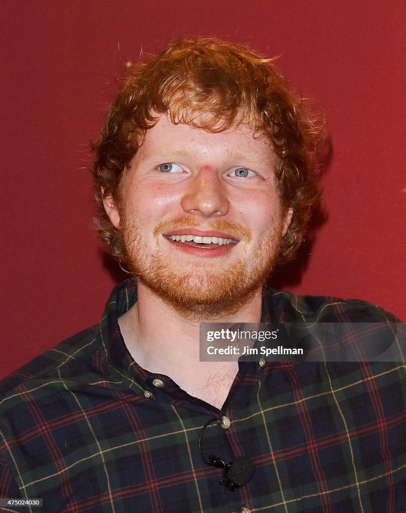 Ed Sheeran Unveils New Wax Figure At Madame Tussauds