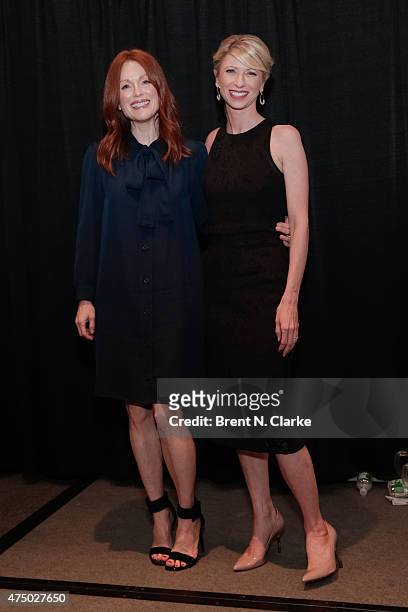Social psychologist Amy Cuddy and actress/author Julianne Moore attend "PRESENCE - Bringing Your Boldest Self to Your Biggest Challenges": Amy Cuddy...