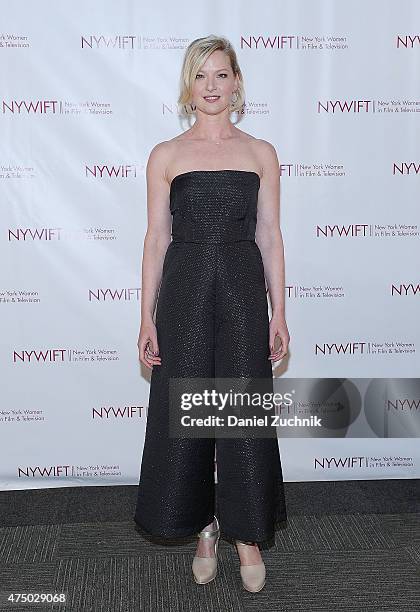 Gretchen Mol attends the 2015 New York Women In Film & Television Designing Women Awards Gala at Scholastic Auditorium on May 28, 2015 in New York...