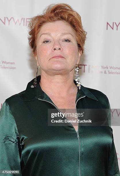 Kate Mulgrew attends the 2015 New York Women In Film & Television Designing Women Awards Gala at Scholastic Auditorium on May 28, 2015 in New York...