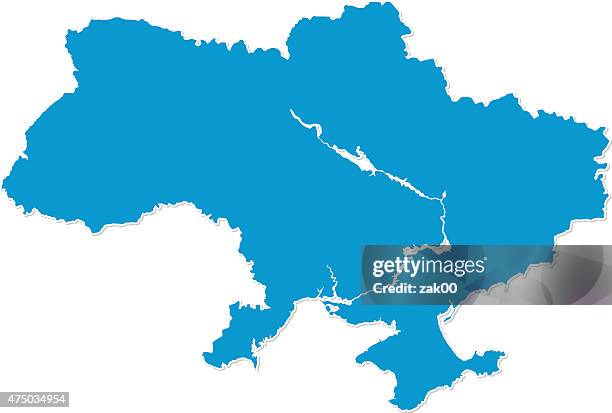 map of ukraine - country geographic area stock illustrations