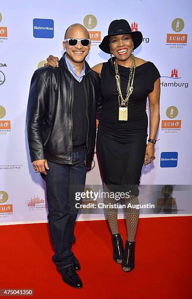 Dee Dee Bridgewater and Irvin Mayfield attend the Echo Jazz 2015 at the dockyard of Blohm+Voss on May 28, 2015 in Hamburg, Germany.