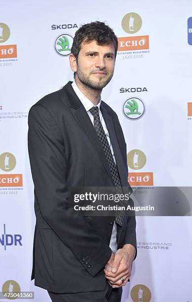 Vincent Peirani attends the Echo Jazz 2015 at the dockyard of Blohm+Voss on May 28, 2015 in Hamburg, Germany.