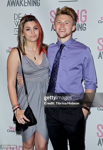 Paris Jackson and Chester Castellaw attend the opening night of Deaf West Theatre's 'Spring Awakening' at Wallis Annenberg Center for the Performing...