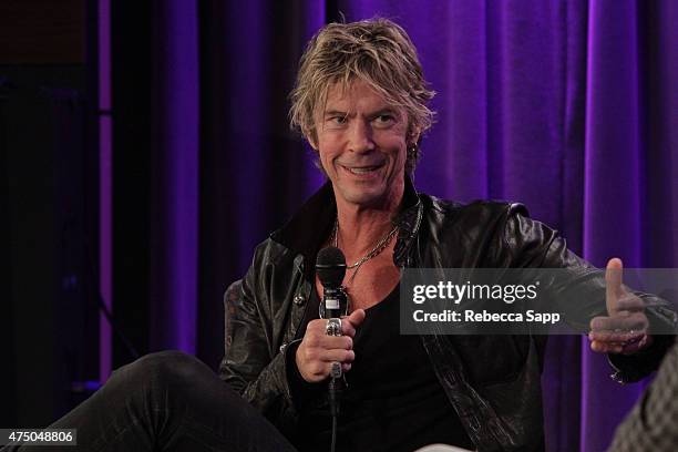 Musician Duff McKagan speaks onstage at A Conversation With Duff McKagan at The GRAMMY Museum on May 28, 2015 in Los Angeles, California.