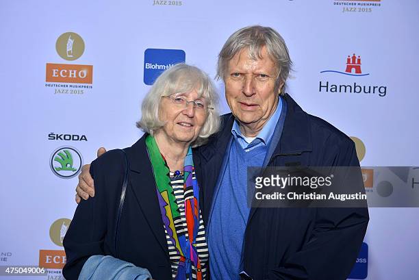 Karsten Jahnke and his wife Girlie attend the Echo Jazz 2015 at the dockyard of Blohm+Voss on May 28, 2015 in Hamburg, Germany.