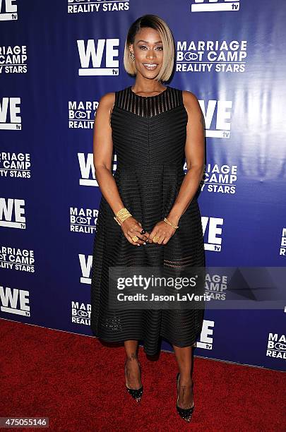 Tami Roman attends WE tv's "Marriage Bootcamp Reality Stars'" premiere party at HYDE Sunset: Kitchen + Cocktails on May 28, 2015 in West Hollywood,...