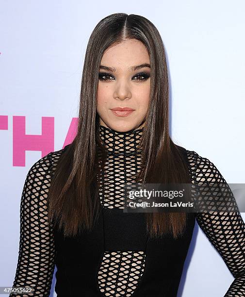 Actress Hailee Steinfeld attends the premiere of "Barely Lethal" at ArcLight Hollywood on May 27, 2015 in Hollywood, California.