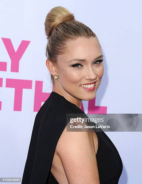 Actress Clare Grant attends the premiere of "Barely Lethal" at ArcLight Hollywood on May 27, 2015 in Hollywood, California.