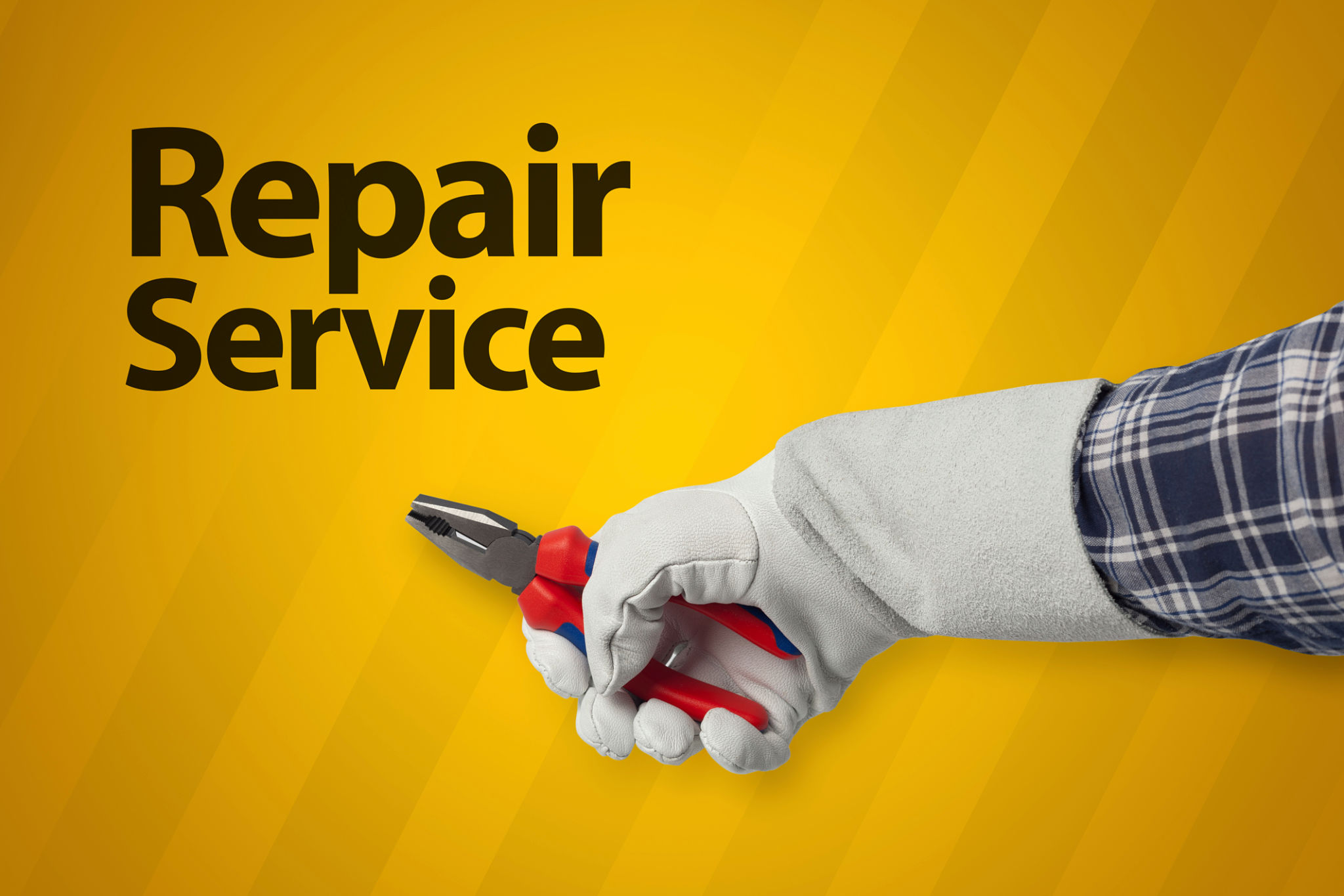 repair service concept. hand holding pliers. repair service concept. hand holding pliers.