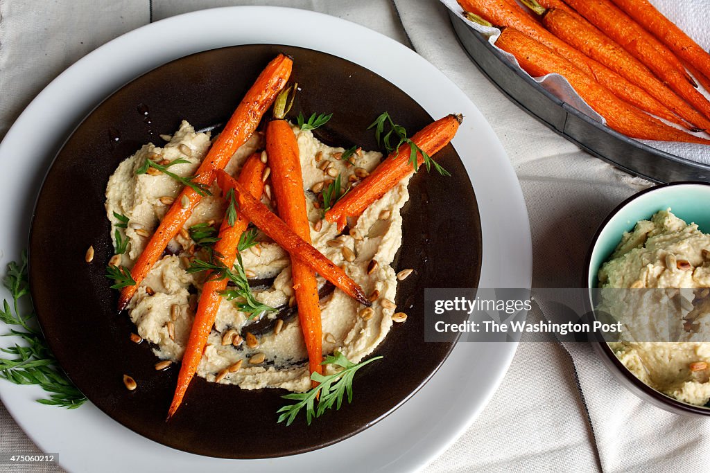 Hummus Plate With Cumin-Roasted Carrots