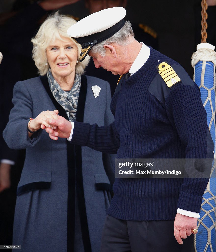 The Prince Of Wales And Duchess Of Cornwall Visit Portsmouth