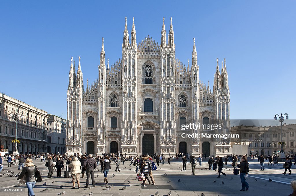 Piazza (square) Duomo, view of the Cathedral