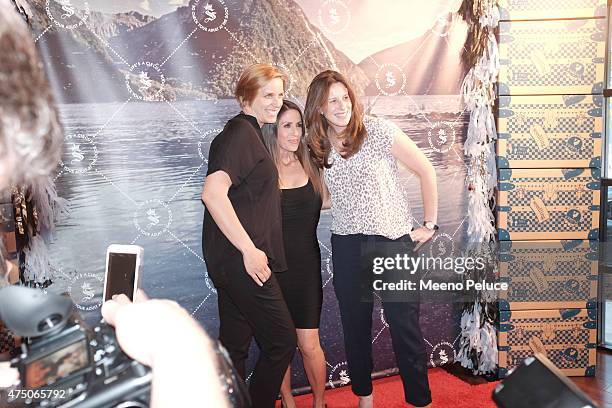 Seedling CEO Phoebe Hayman, Seedling Co-Founder Soleil Moon Frye and Seedling Chairman Kara Nortman at the Seedling launch party for their Downtown...