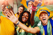 Brazilian Fans at Stadium