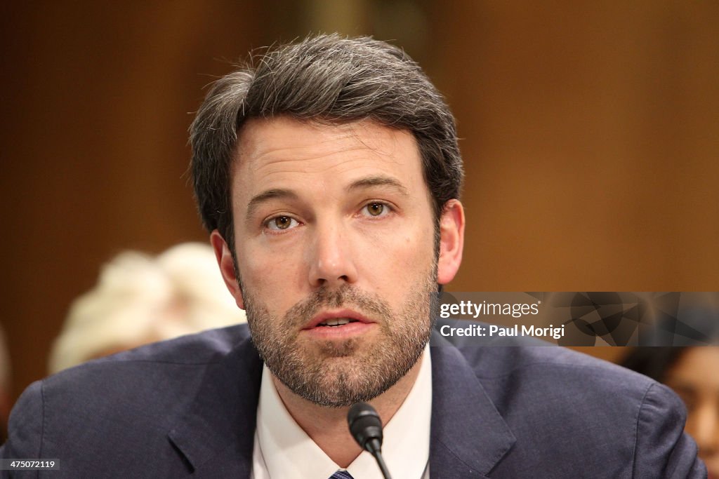 Ben Affleck Appears Before The US Senate Panel Hearing On The Democratic Republic Of Congo