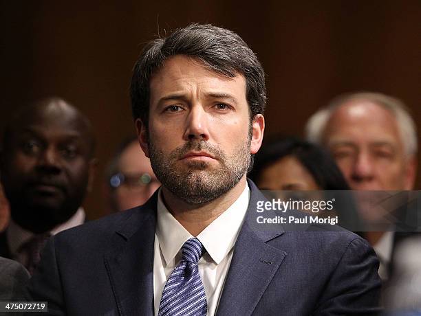 Actor and founder of the Eastern Congo Initiative Ben Affleck attends the US Senate Hearing On The Democratic Republic Of Congo at Dirksen Senate...