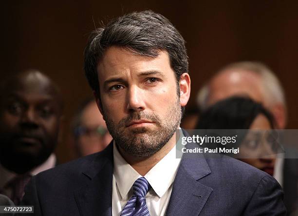 Actor and founder of the Eastern Congo Initiative Ben Affleck attends the US Senate Hearing On The Democratic Republic Of Congo at Dirksen Senate...