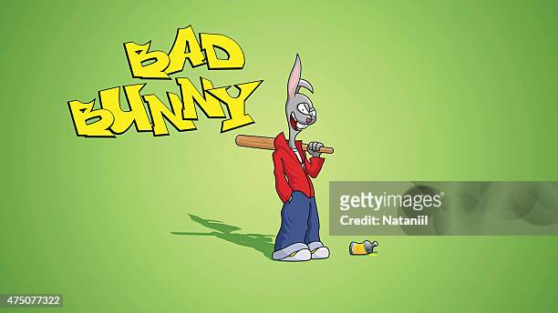 illustrations, cliparts, dessins animés et icônes de bad bunny - tag 14