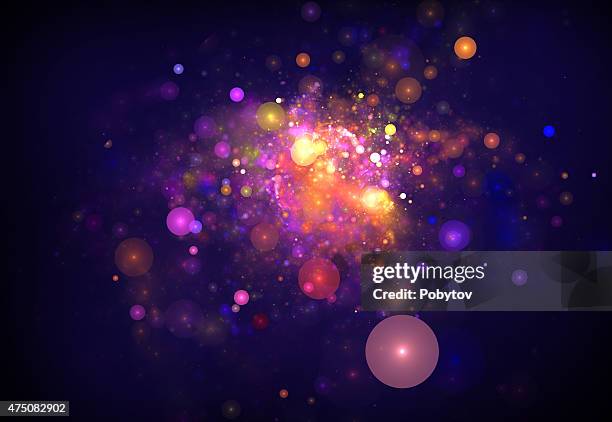 colorful fireworks - illuminated stock illustrations