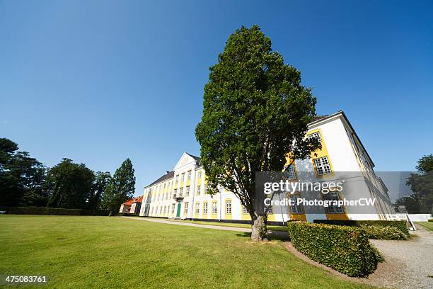 augustenborg palace - jutland stockfoto's en -beelden