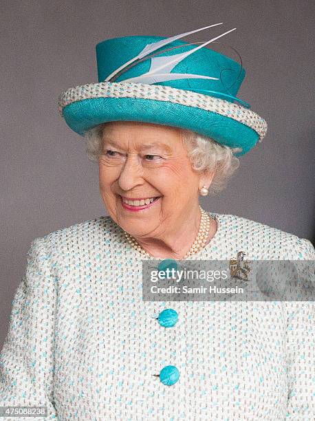 Queen Elizabeth II visits Lancaster Castle on May 29, 2015 in Lancaster, England.