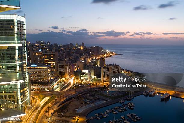 The view over the Marine and Corniche from the rooftop of the Four Seasons Hotel in Beirut. After 30 years embroiled in embittered ethnic and...