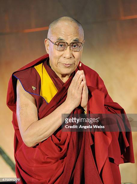 His Holiness the 14th Dalai Lama attends The Lourdes Foundation "Leadership in the 21st Century" Event with His Holiness the 14th Dalai Lama at the...