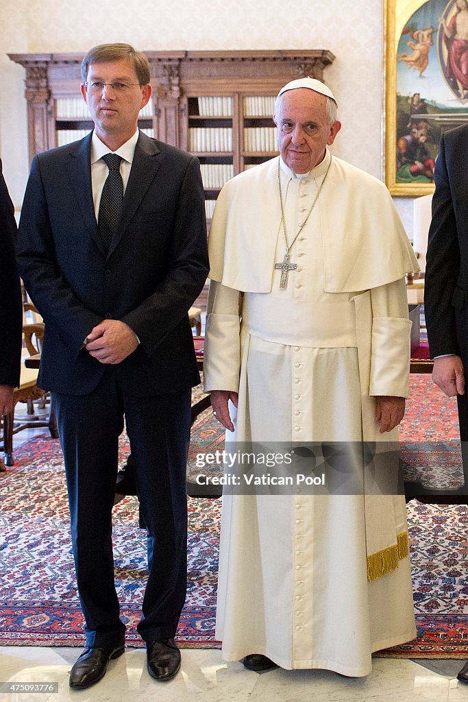 Pope Francis Meets President of  Slovenia Miroslav Cerar Jr.