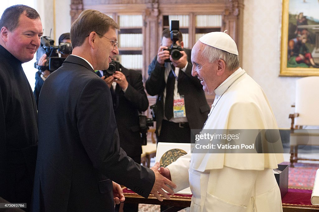 Pope Francis Meets President of  Slovenia Miroslav Cerar Jr.